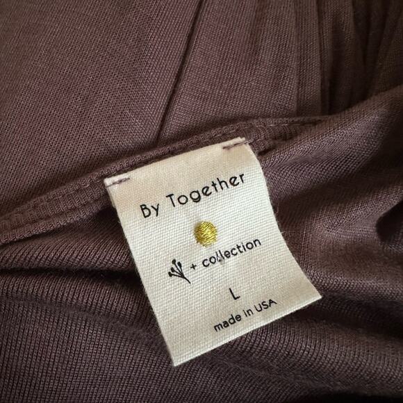 NEW Anthropologie By Together Modal Brown Tank Jumpsuit Pockets Indie Travel - Picture 4 of 6